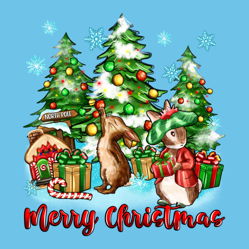 Merry Christmas Rabbits Premium Sweatshirt by Zillion Design Studio | Teevron