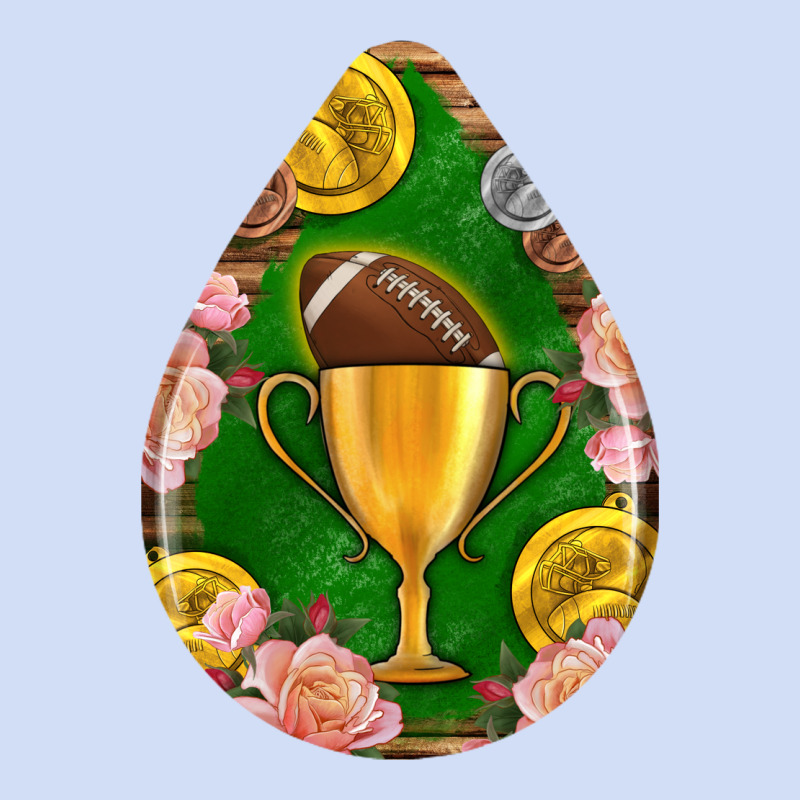 American Football And Western Roses Teardrop Urban Hoodie by BundleAndBundleShop | Teevron
