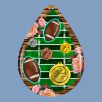 American Football And Western Roses Teardrop Urban Hoodie | Teevron