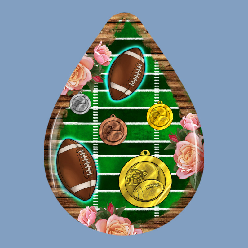 American Football And Western Roses Teardrop Urban Hoodie by BundleAndBundleShop | Teevron