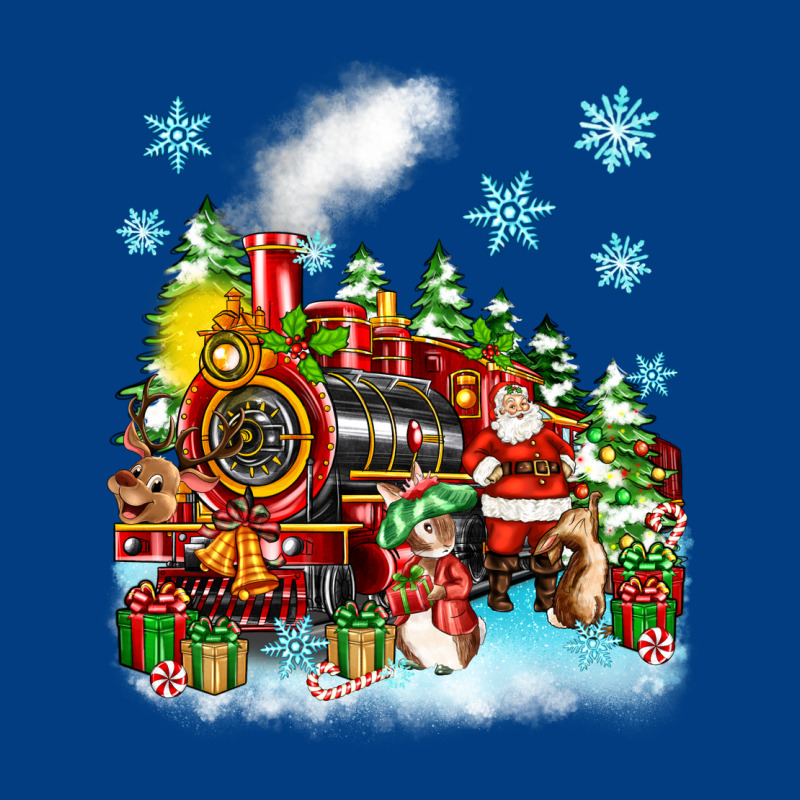 Christmas Santa And Friends Train Premium Sweatshirt by Zillion Design Studio | Teevron