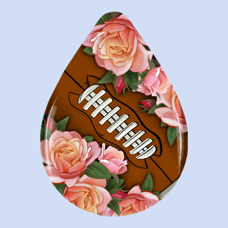 American Football And Western Roses Teardrop Urban Hoodie by BundleAndBundleShop | Teevron