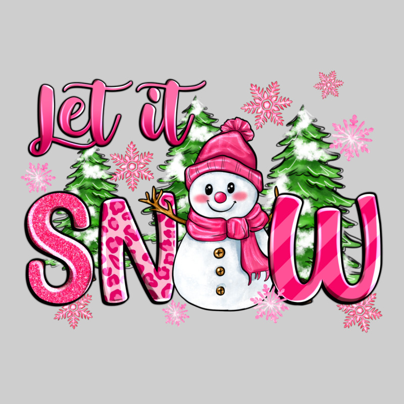 Pink Christmas Let It Snow Premium Sweatshirt by Zillion Design Studio | Teevron