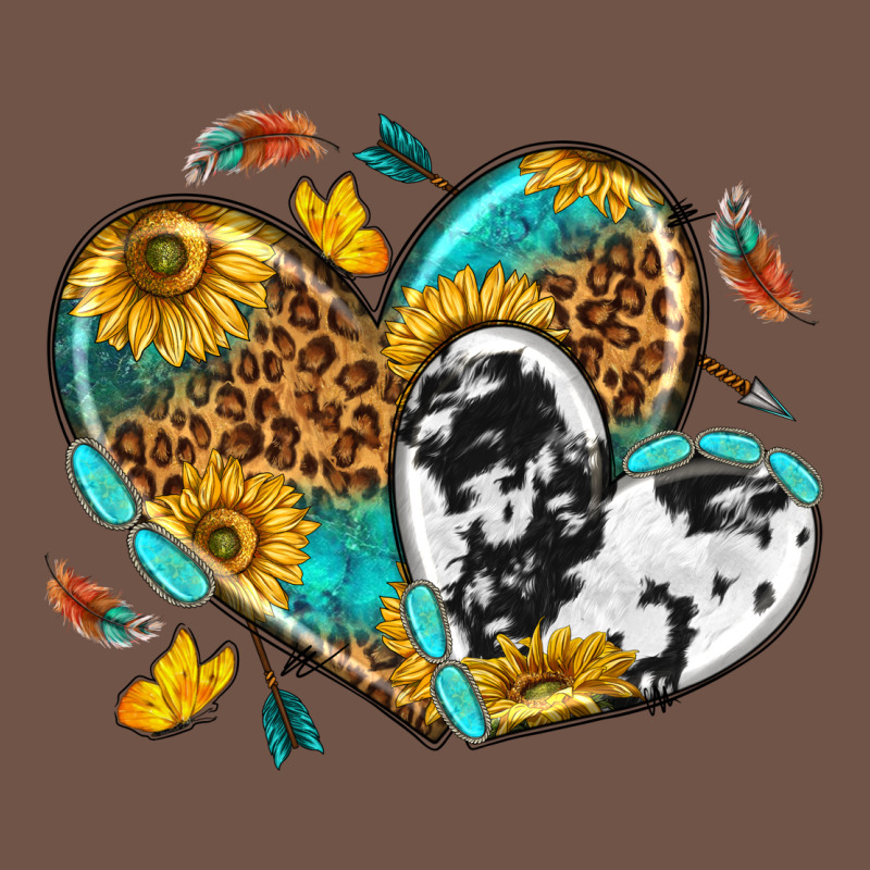 Cowhide Leopard Hearts Premium Sweatshirt by texasbilliewilder | Teevron