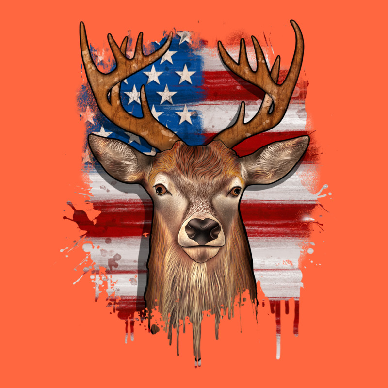 Deer American Flag Premium Hoodie by JahusDesignShop | Teevron