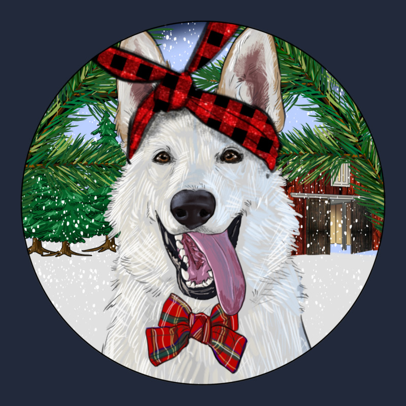 Christmas White Shepherd With Cowhide Premium Sweatshirt by RanaPortraitStore | Teevron
