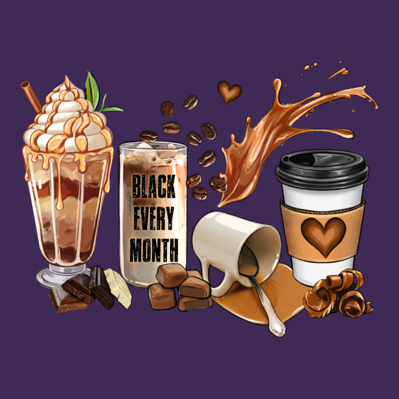 Black Every Month Melanin Coffee Cups Premium Hoodie by JahusDesignShop | Teevron