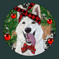 Christmas White Shepherd With Cowhide Premium Sweatshirt | Teevron