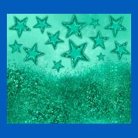 Green Glitter Star Urban Hoodie | Teevron