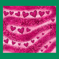 Pink Glitter Heart Urban Hoodie | Teevron