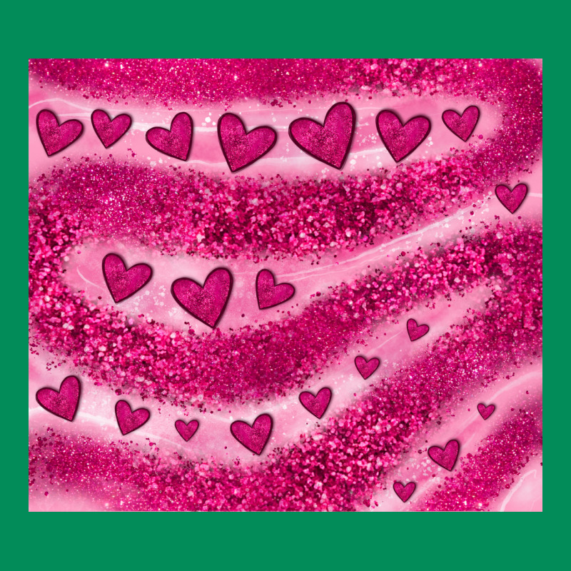 Pink Glitter Heart Urban Hoodie by JahusDesignShop | Teevron