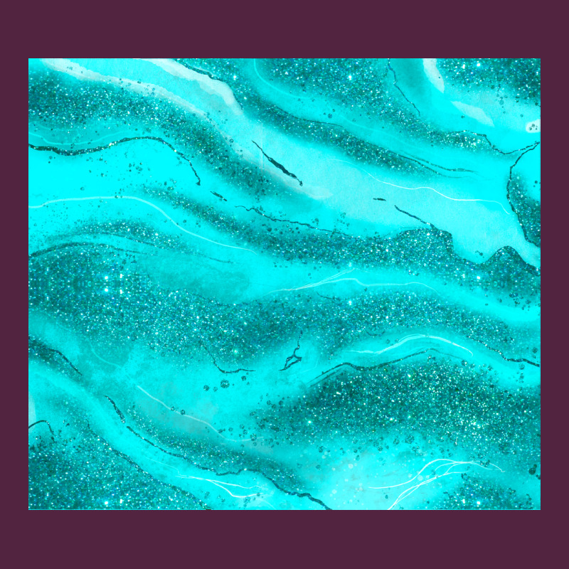 Turquoise Glitter Urban Hoodie by JahusDesignShop | Teevron