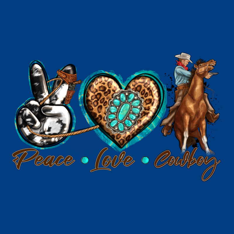 Peace Love Cowboy Premium Sweatshirt by texasbilliewilder | Teevron