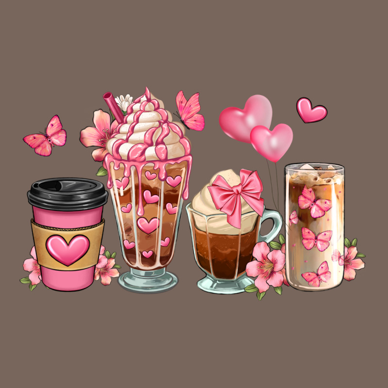 Floral Coffee Cups Premium Hoodie by JahusDesignShop | Teevron