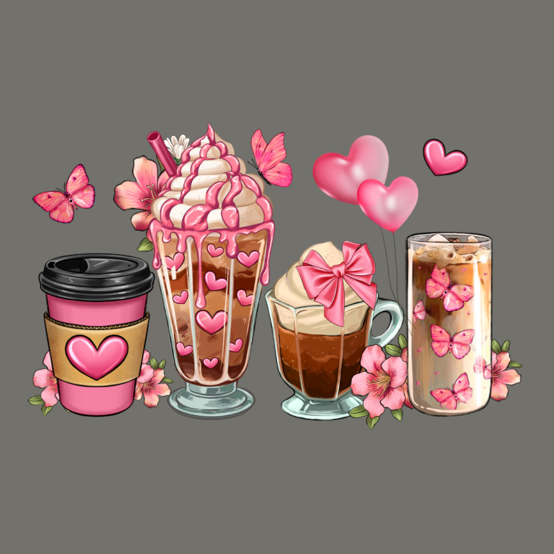 Floral Coffee Cups Premium Hoodie by JahusDesignShop | Teevron