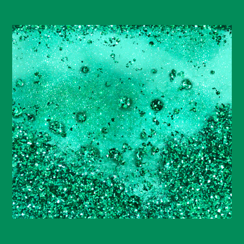 Green Glitter Urban Hoodie by JahusDesignShop | Teevron
