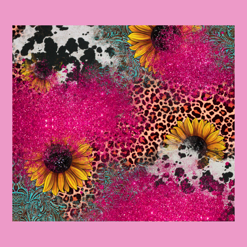 Pink Glitter Leopard Cowhide Urban Hoodie by JahusDesignShop | Teevron