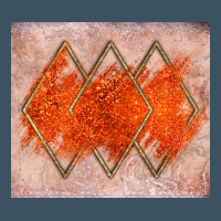 Orange Glitter Urban Hoodie | Teevron
