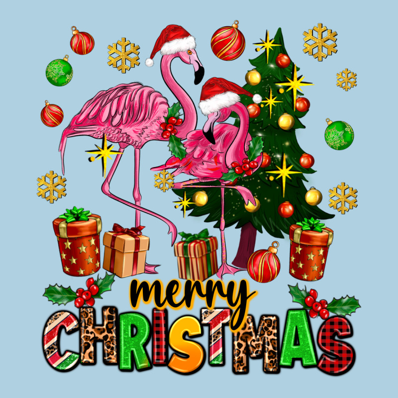 Flamingo Merry Christmas Premium Hoodie by AdoDesignShop | Teevron