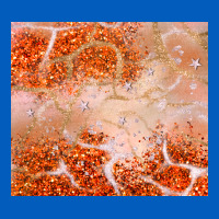 Orange Glitter Urban Hoodie | Teevron