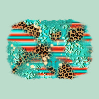 Leopard Turquoise Glitter Background Premium Hoodie | Teevron