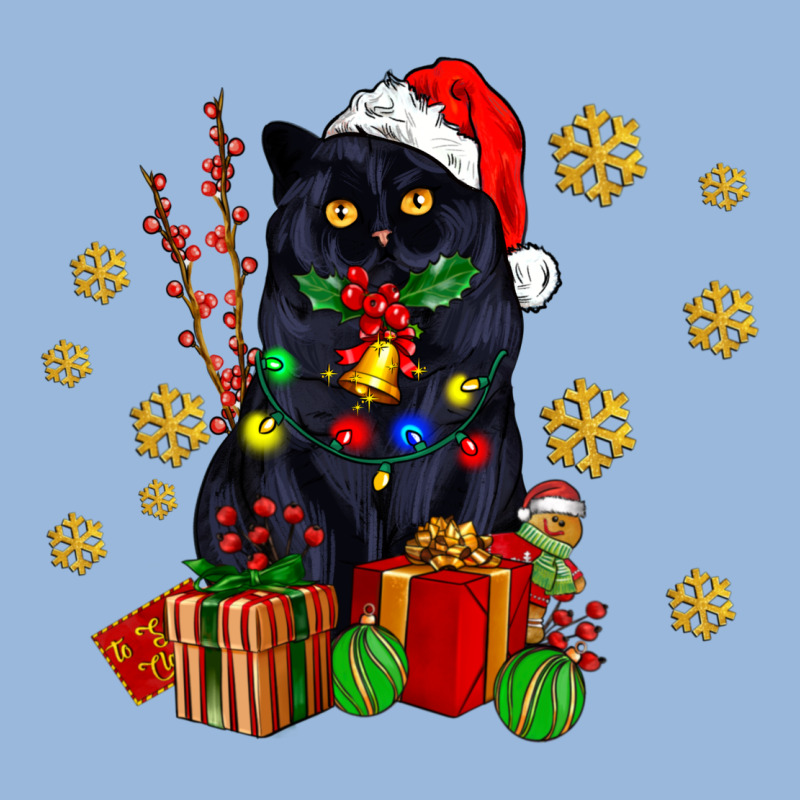 Black Cat Meowy Christmas Premium Hoodie by AdoDesignShop | Teevron