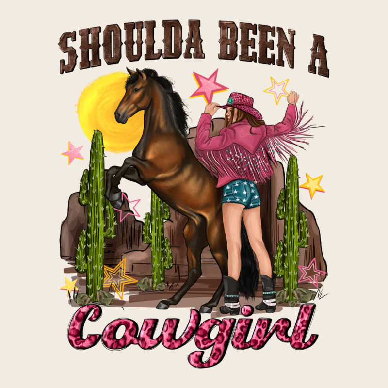 Shoulda Been A Cowgirl Bucking Horse Premium Sweatshirt by texasbilliewilder | Teevron