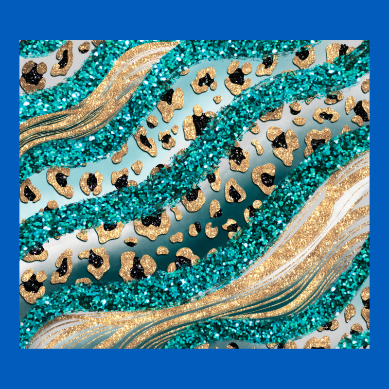 Turquoise Glitter Urban Hoodie by JahusDesignShop | Teevron