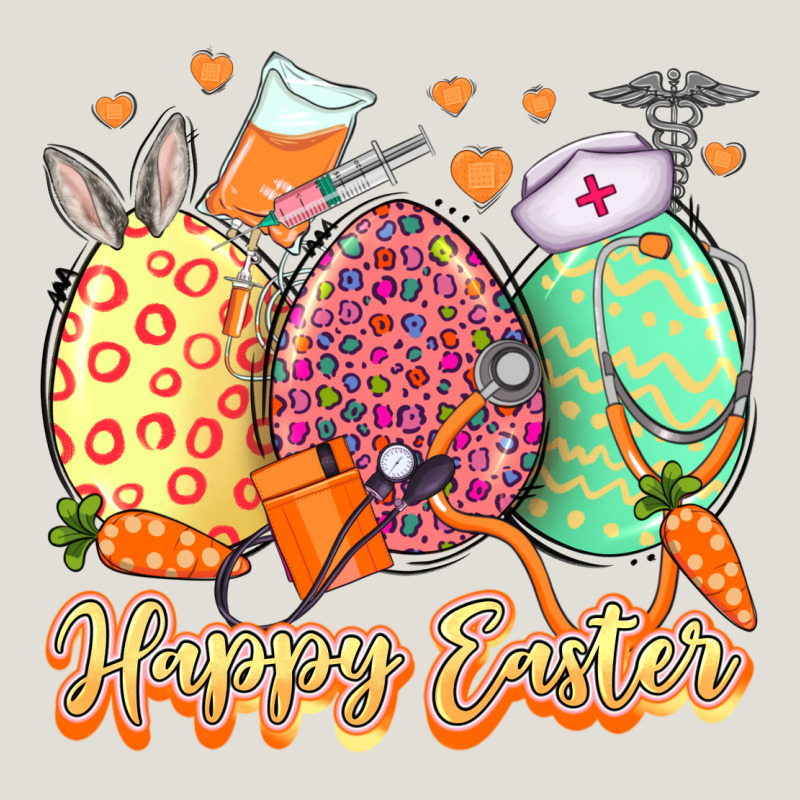 Happy Easter Eggs Nurse Heavy Core Tee by LillyAllenDesigns | Teevron