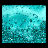 Turquoise Glitter Urban Hoodie | Teevron