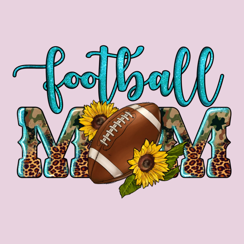 Western Leopard Camouflage Sunflowers  Glitter Mom Football Ladies Tee by Artiststas | Teevron