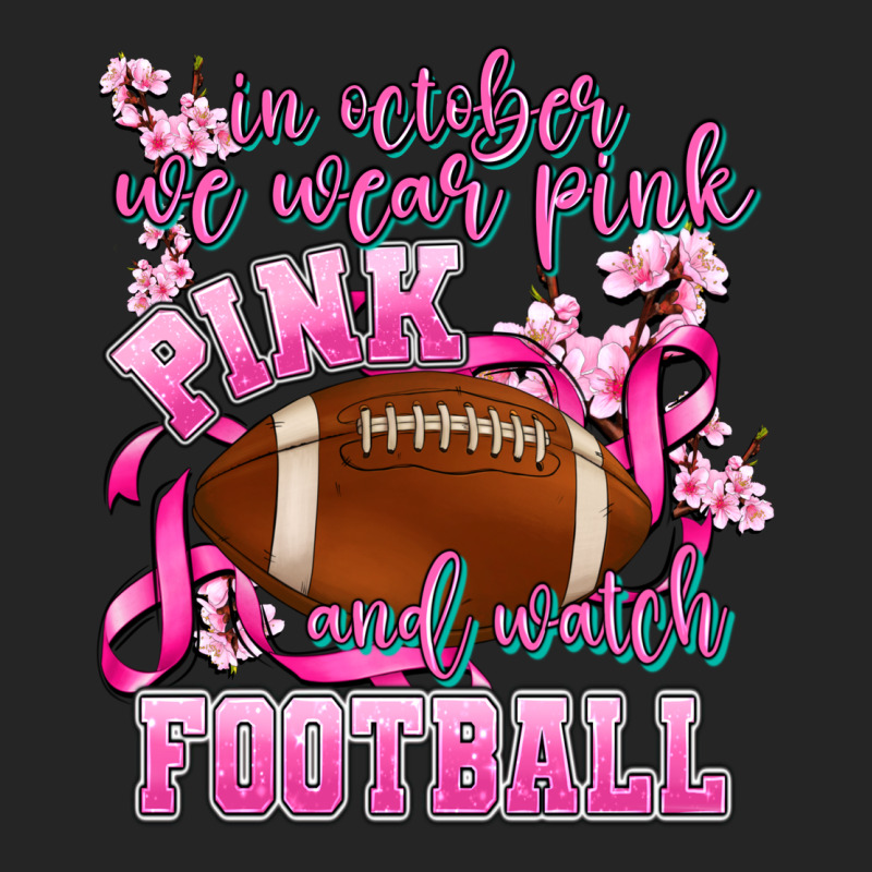 In October We Wear Pink And Watch Football Premium Hoodie by AdoDesignShop | Teevron