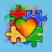 Autism Puzzle Pieces Heart Premium Sweatshirt | Teevron