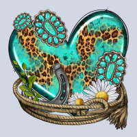 Turquoise Western Heart With Horseshoe Premium Sweatshirt | Teevron
