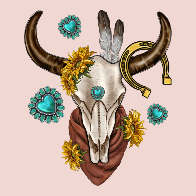 Western Cow Skull Premium Sweatshirt by texasbilliewilder | Teevron