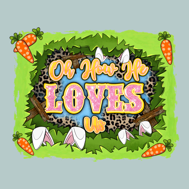 Oh How He Loves Us Easter Day Heavy Core Tee by LillyAllenDesigns | Teevron