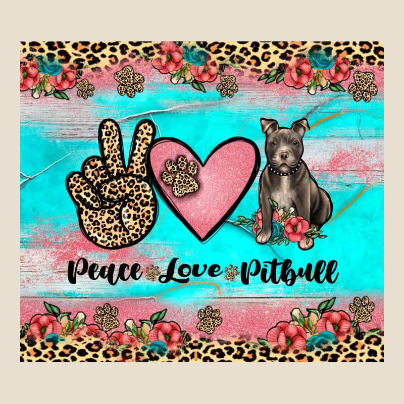 Peace Love Pitbull Urban Hoodie by JahusDesignShop | Teevron