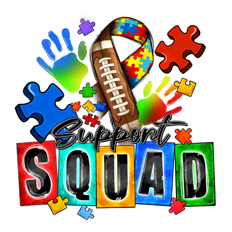 American Football Support Squad Autism Premium Sweatshirt by Zillion Design Studio | Teevron