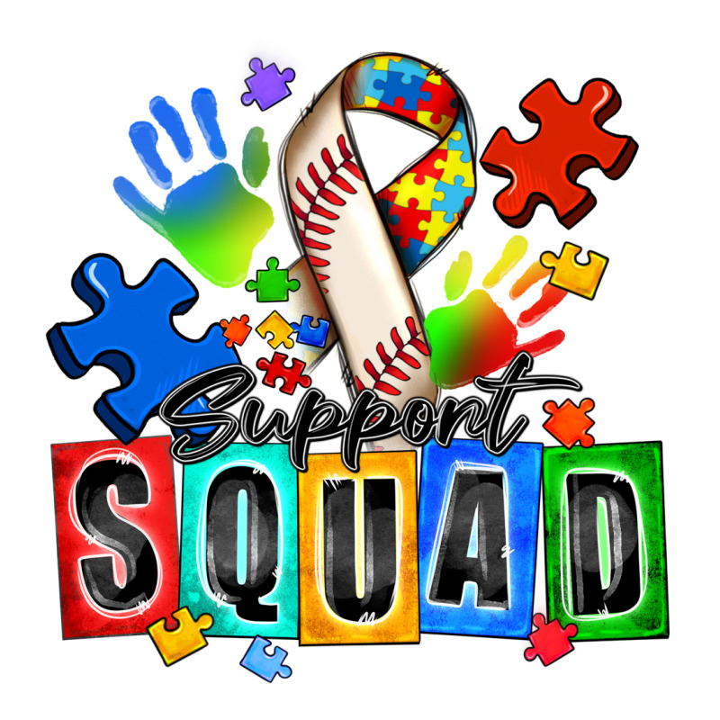 Baseball Support Squad Autism Premium Sweatshirt by Zillion Design Studio | Teevron
