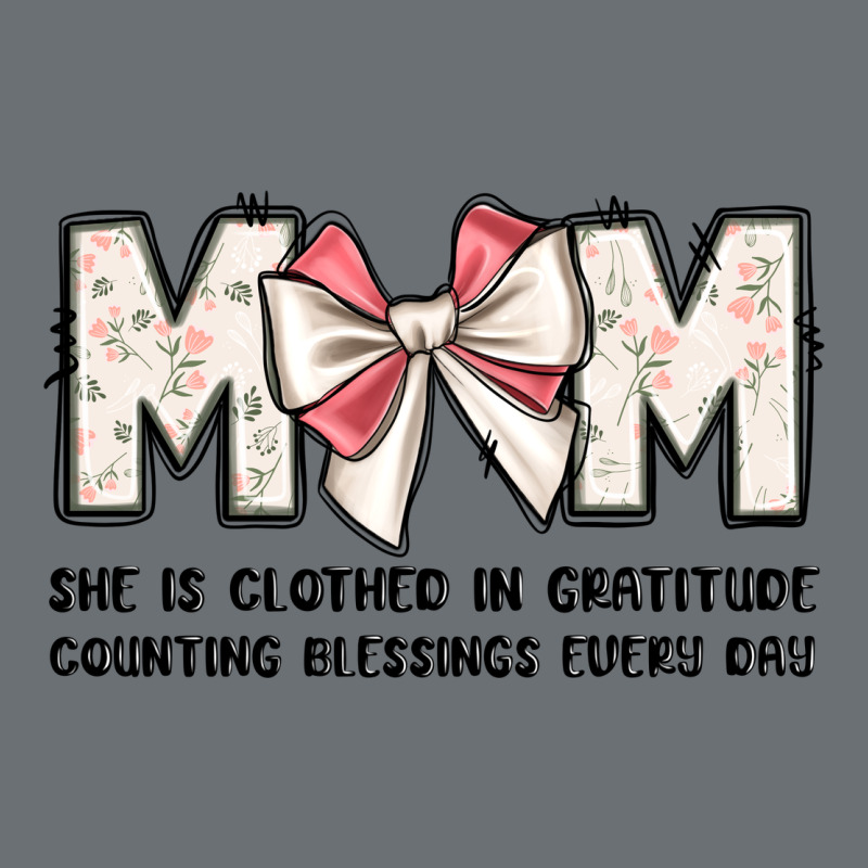 Mom She Is Clothed In Gratitude Counting Blessings Premium Hoodie by JahusDesignShop | Teevron