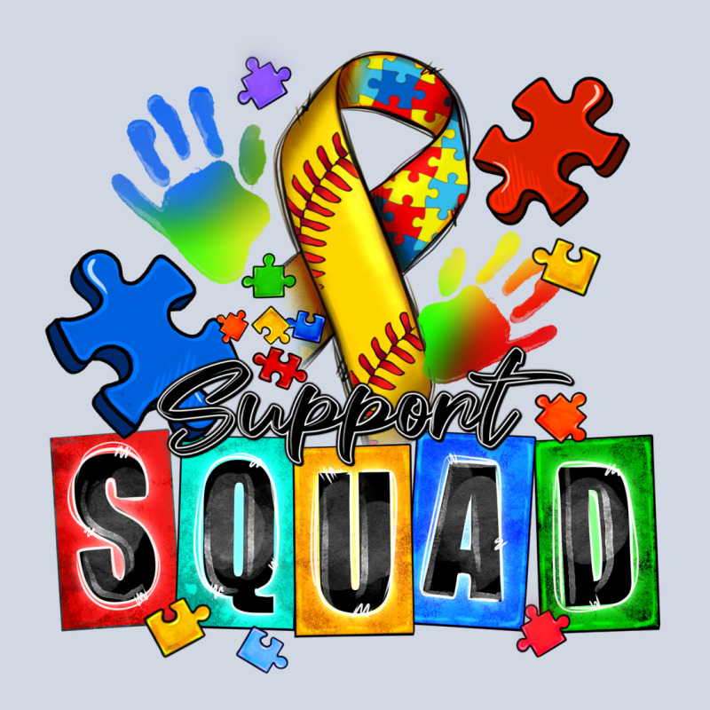 Softball Support Squad Autism Premium Sweatshirt by Zillion Design Studio | Teevron