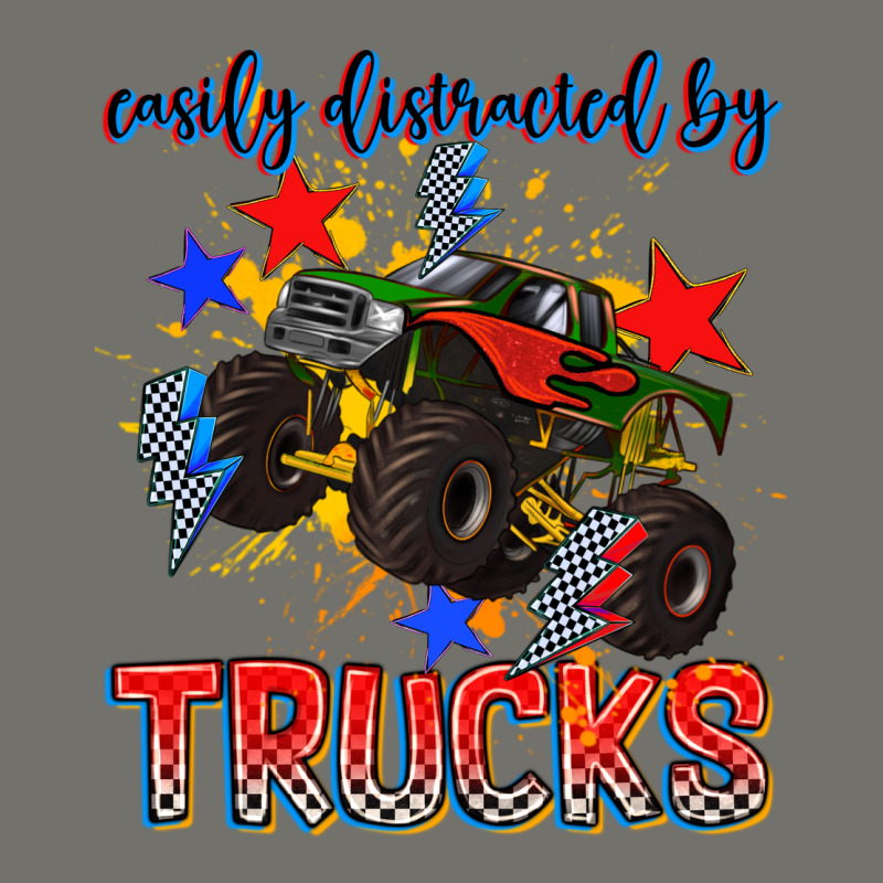 Easily Distracted By Trucks Premium Hoodie by AdoDesignShop | Teevron