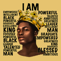 Afro Man Black King I Am Premium Sweatshirt | Teevron
