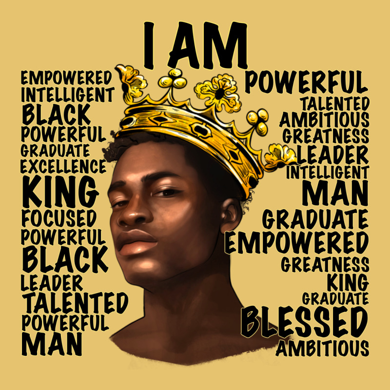 Afro Man Black King I Am Premium Sweatshirt by texasbilliewilder | Teevron