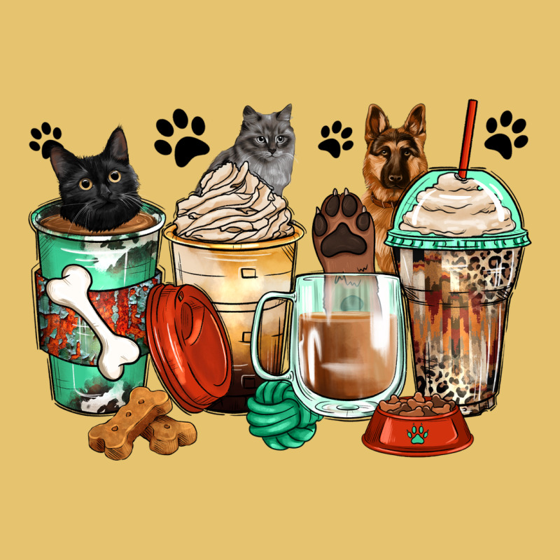 German Shepherd Black And Grey Cat Coffee Cups Premium Sweatshirt by Zillion Design Studio | Teevron