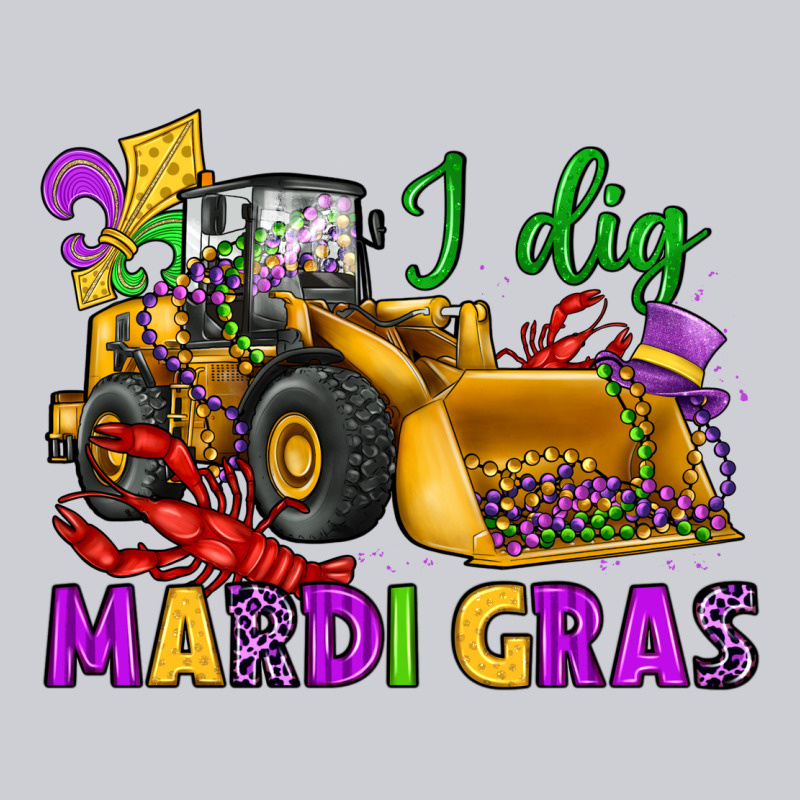 I Dig Mardi Gras Bulldozer Urban Hoodie by JahusDesignShop | Teevron