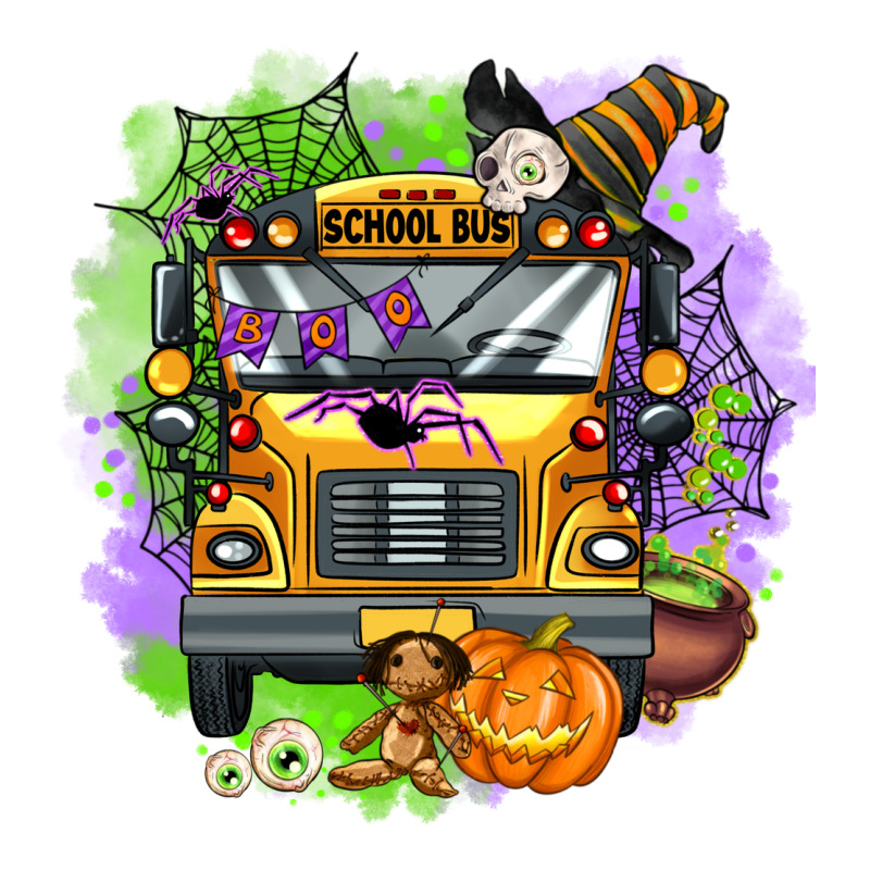 Halloween School Bus Premium Hoodie by AdoDesignShop | Teevron