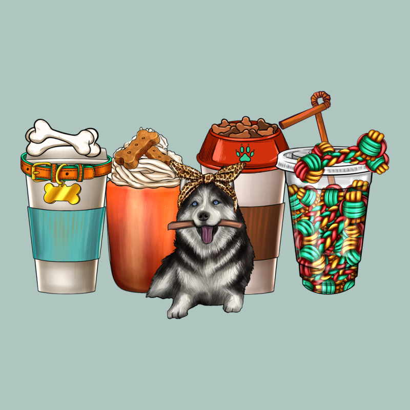 Alaskan Husky Dog Coffee Cups Premium Sweatshirt by texasbilliewilder | Teevron