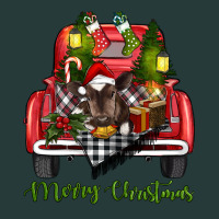 Merry Christmas Farm Truck With Baby Cow Premium Sweatshirt | Teevron