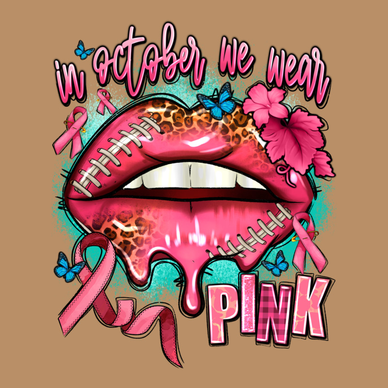 In October We Wear Pink  Lips Vintage Hoodie by AdoDesignShop | Teevron